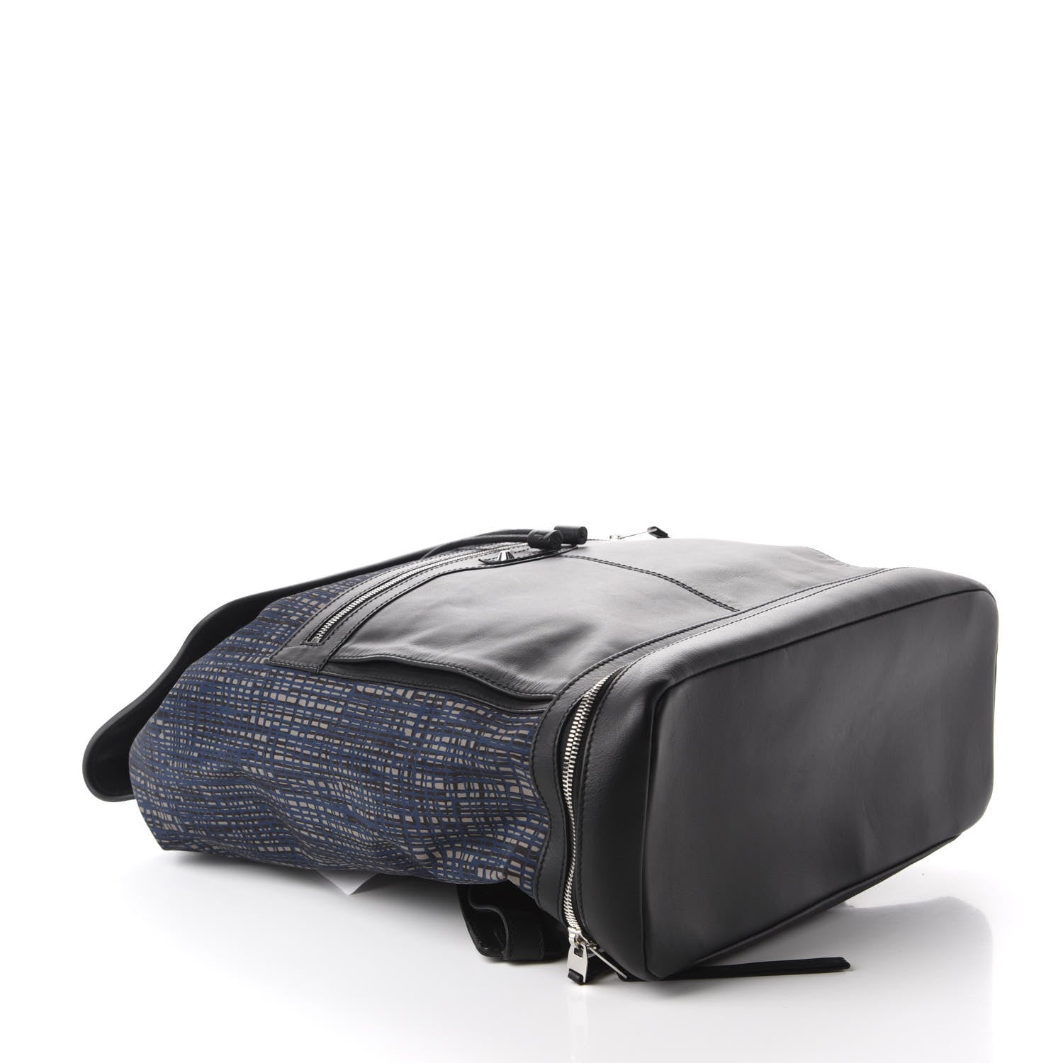 Balenciaga Nylon Calfskin Classic Silver Hardware Traveler Backpack Dark Night 3 of 9