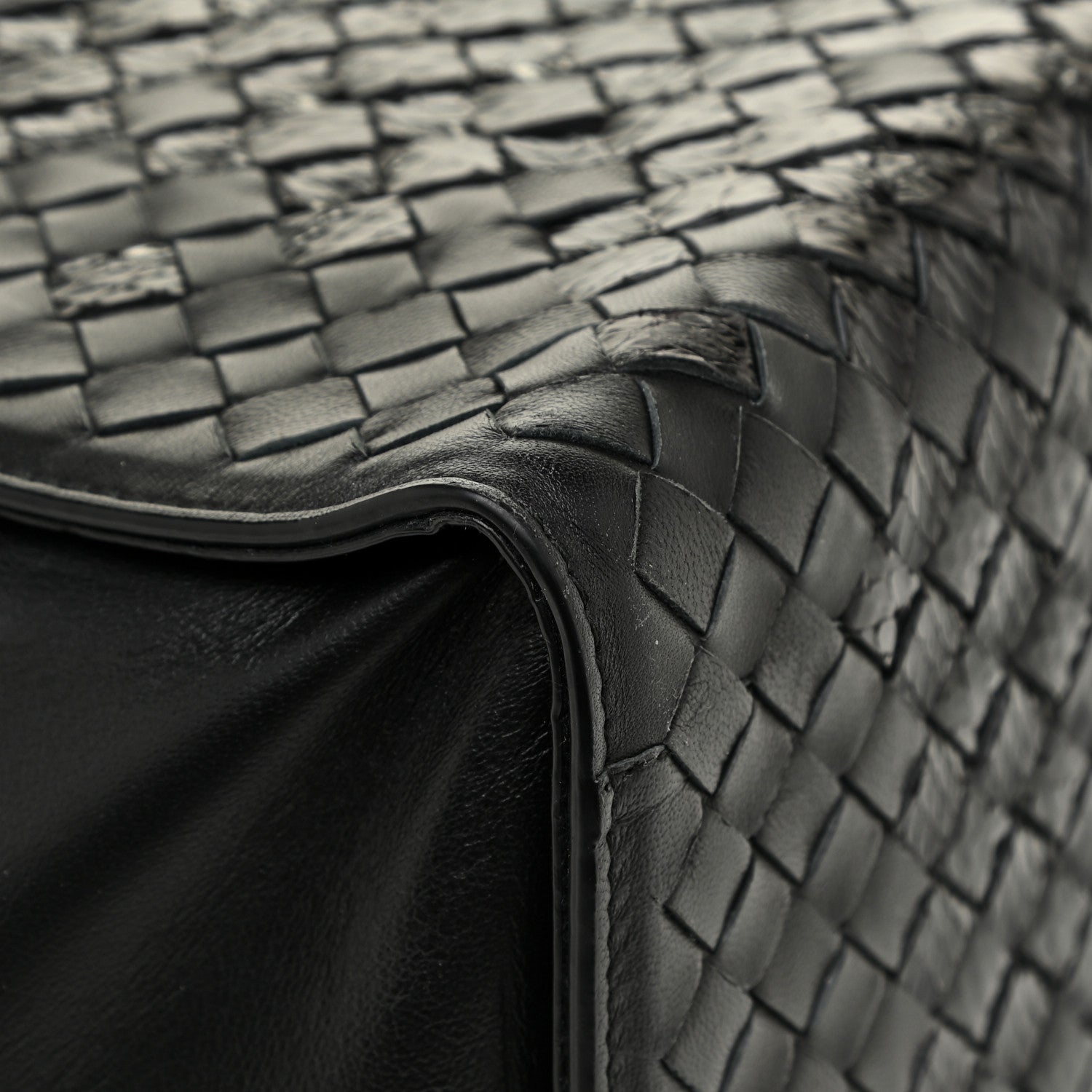 Bottega Veneta Nappa Ayers Intrecciato Small Tote Nero Black 16 of 18