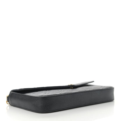 Louis Vuitton Empreinte Pochette Felicie Chain Wallet Black 4 of 10