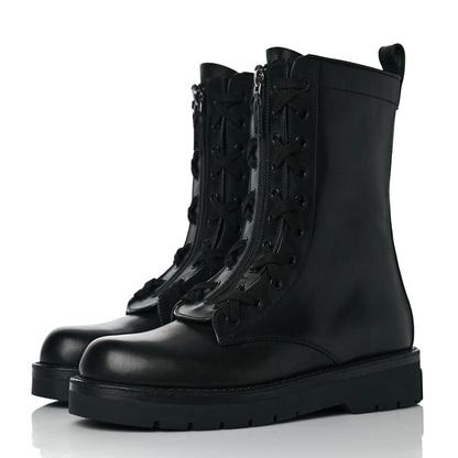 Valentino Garavani Calfskin XCombat 20/40mm Boots 39.5 Black 3 of 7