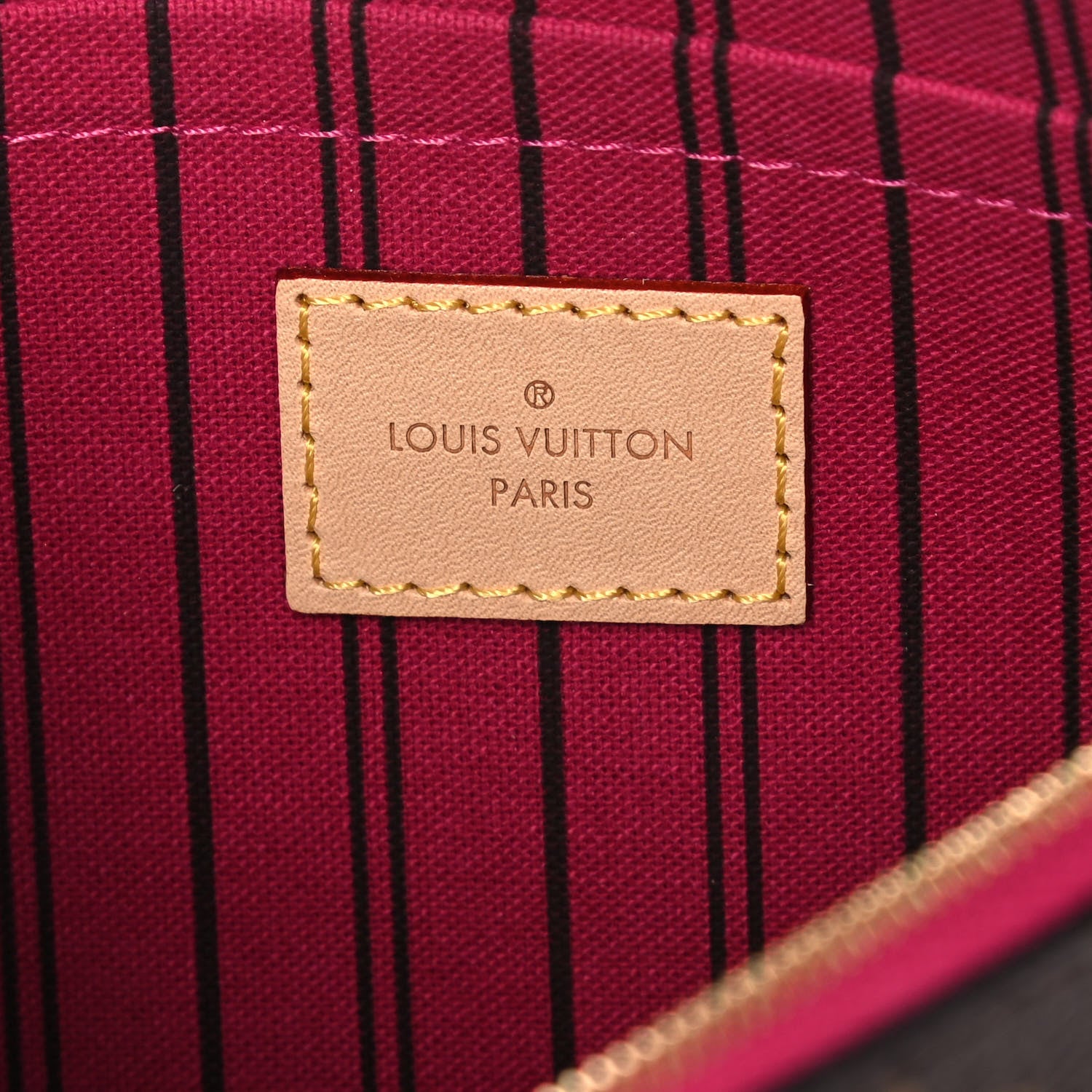 Louis Vuitton Monogram Neverfull MM GM Pochette Pivoine 6 of 8