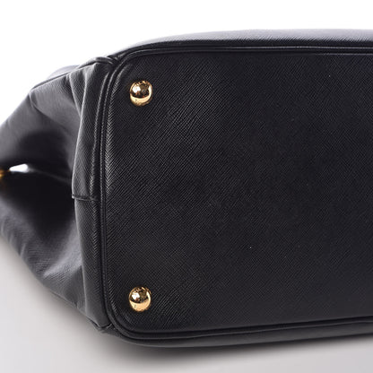 Prada Saffiano Medium Galleria Double Zip Tote Black 8 of 13
