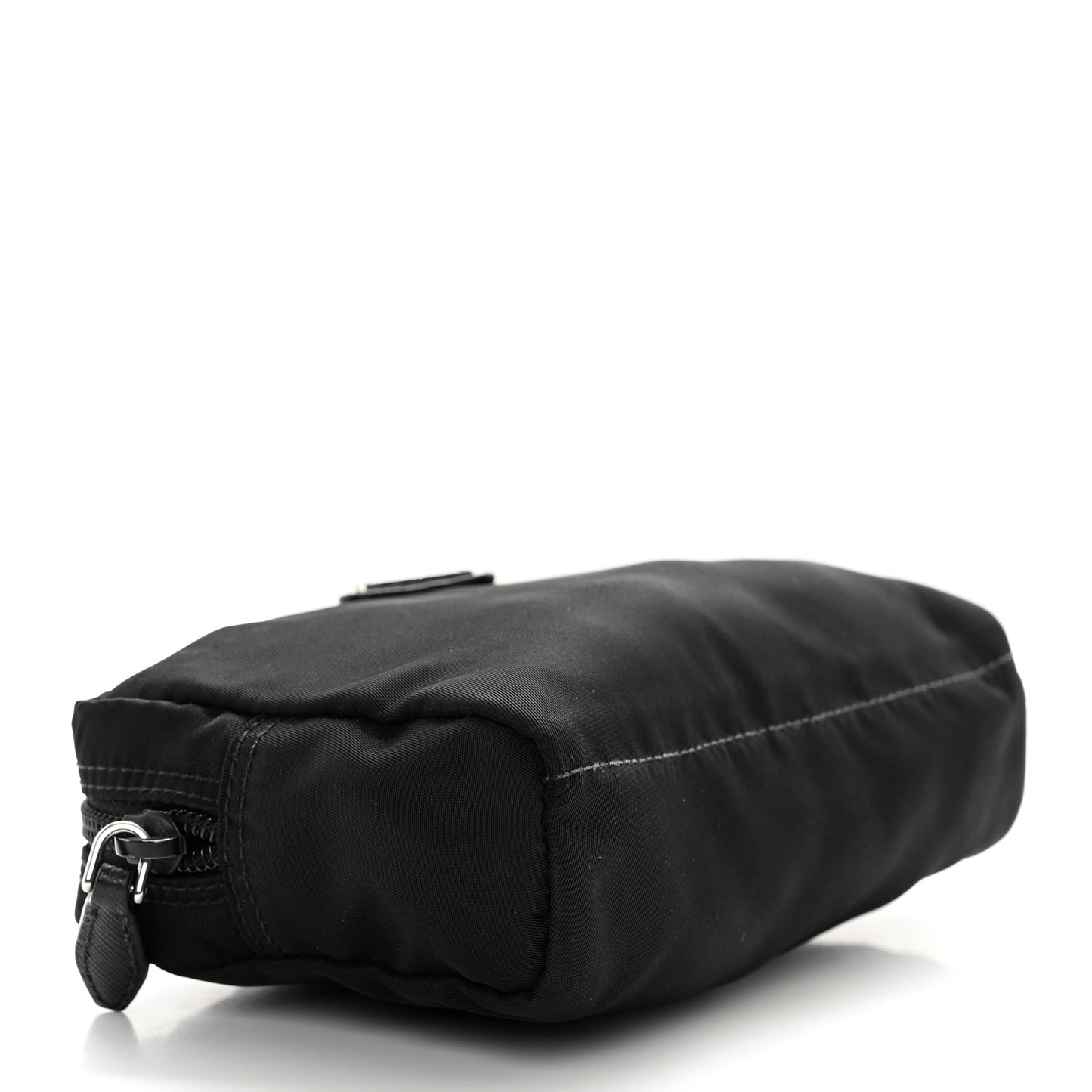 Nylon Tessuto Cosmetic Pouch Black