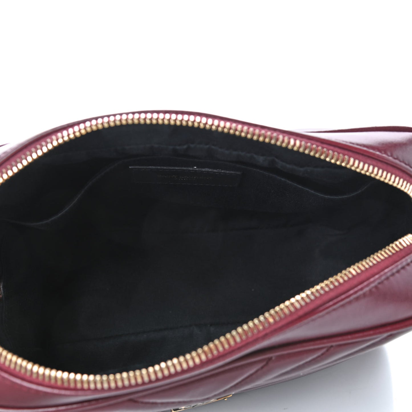 Calfskin Matelasse Monogram Lou Camera Bag Dark Legion Red
