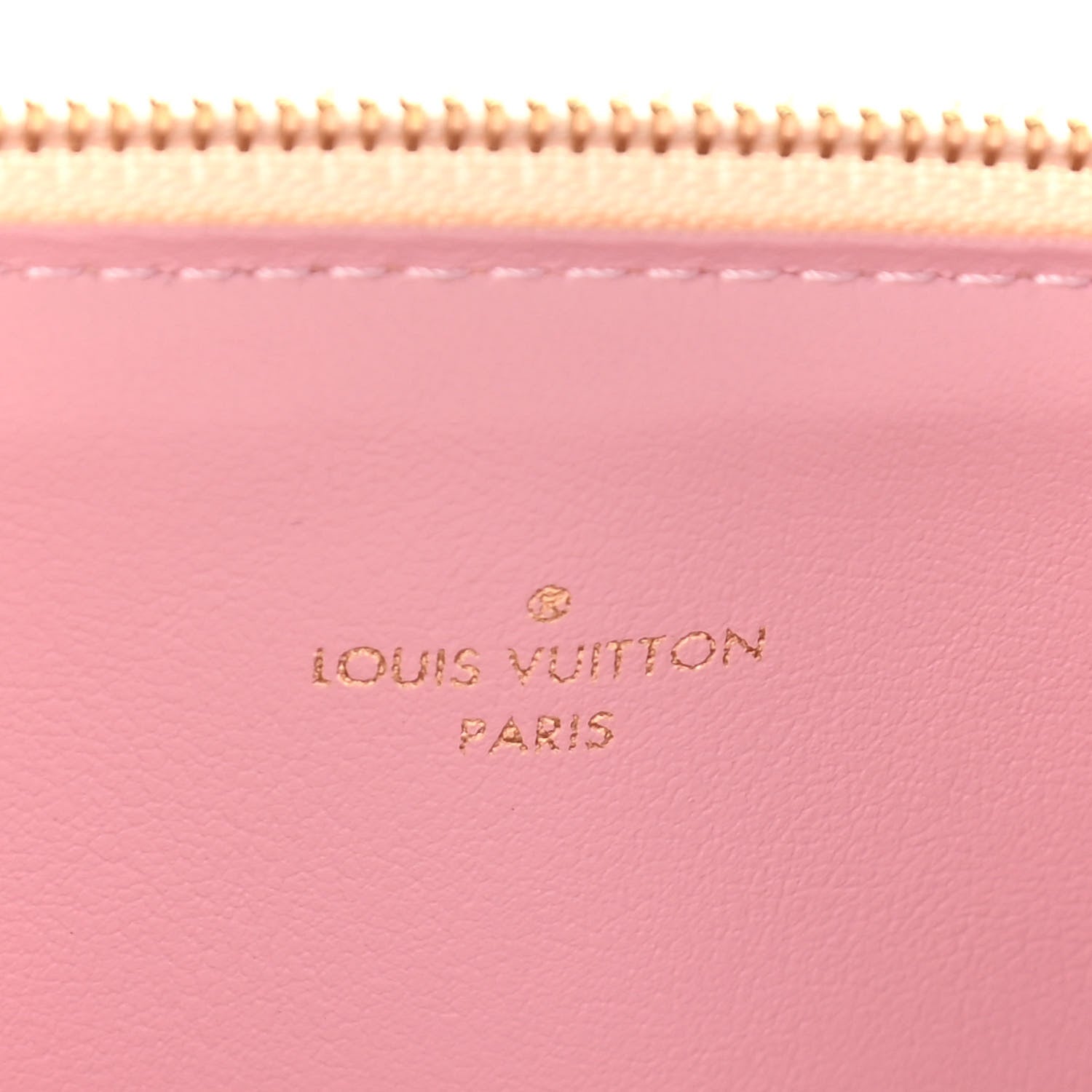 Louis Vuitton Damier Azur Felicie Chain Wallet Zippered Insert Rose Ballerine 6 of 9