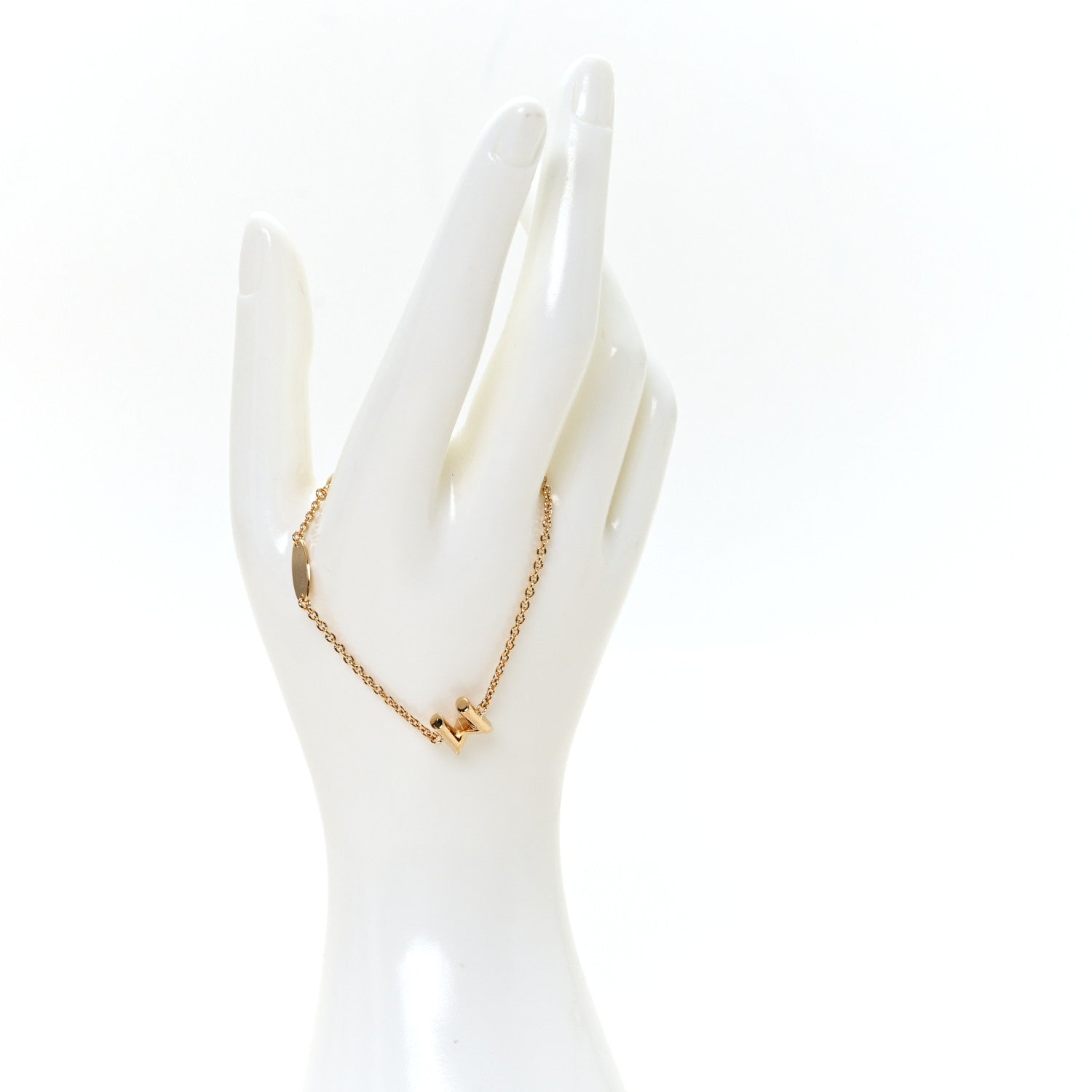 Louis Vuitton LV And Me Letter M Bracelet Gold 2 of 5