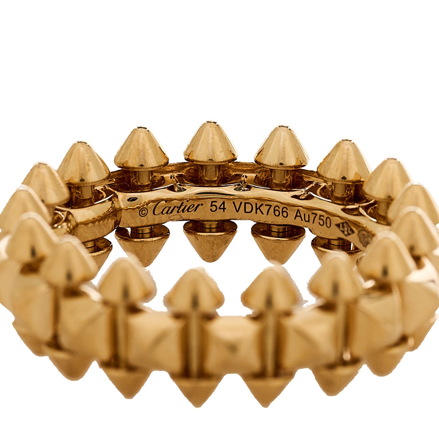 Cartier 18K Pink Gold MM Clash De Cartier Ring 54 7 5 of 6