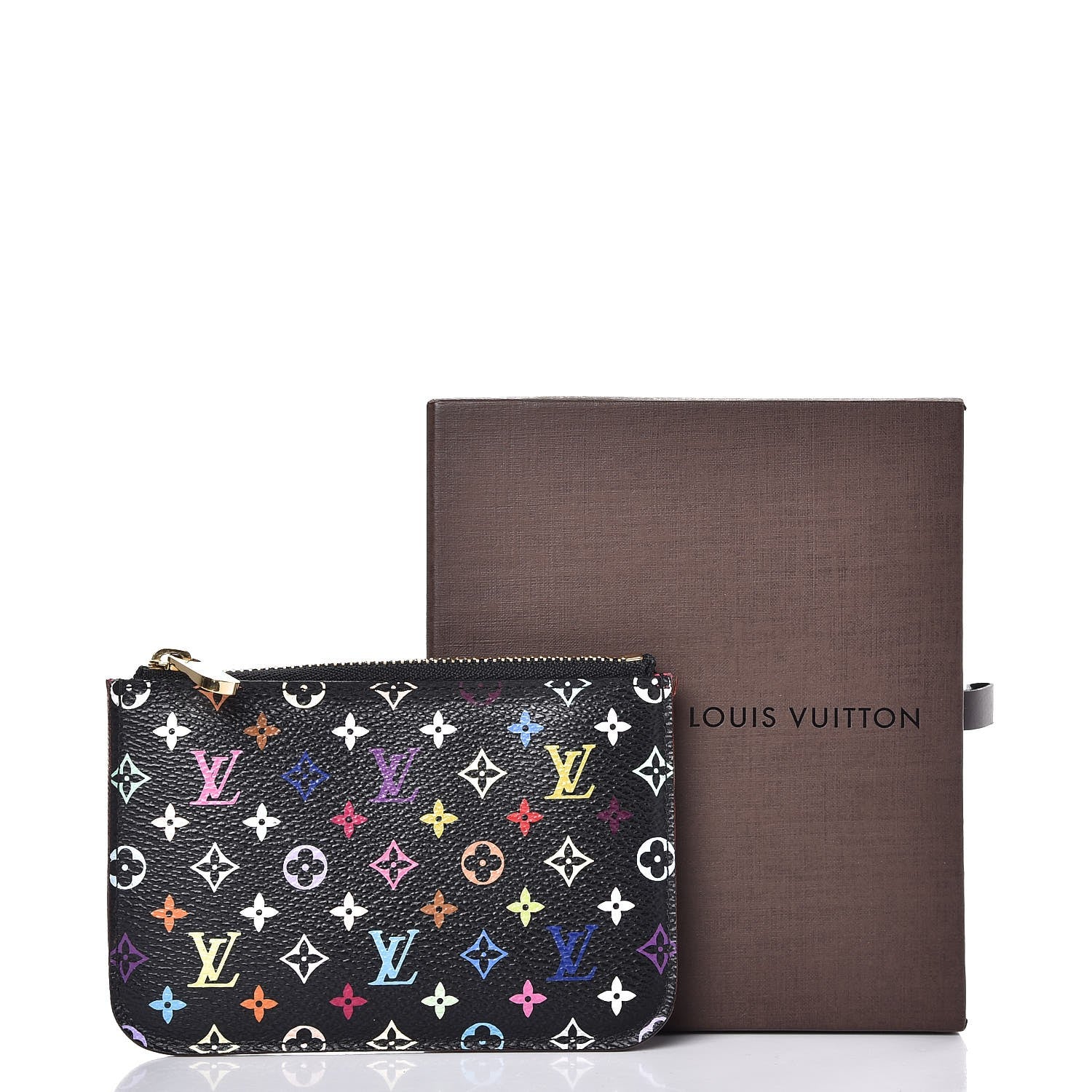 Louis Vuitton Monogram Multicolor Key Pouch Black Grenade 8 of 8