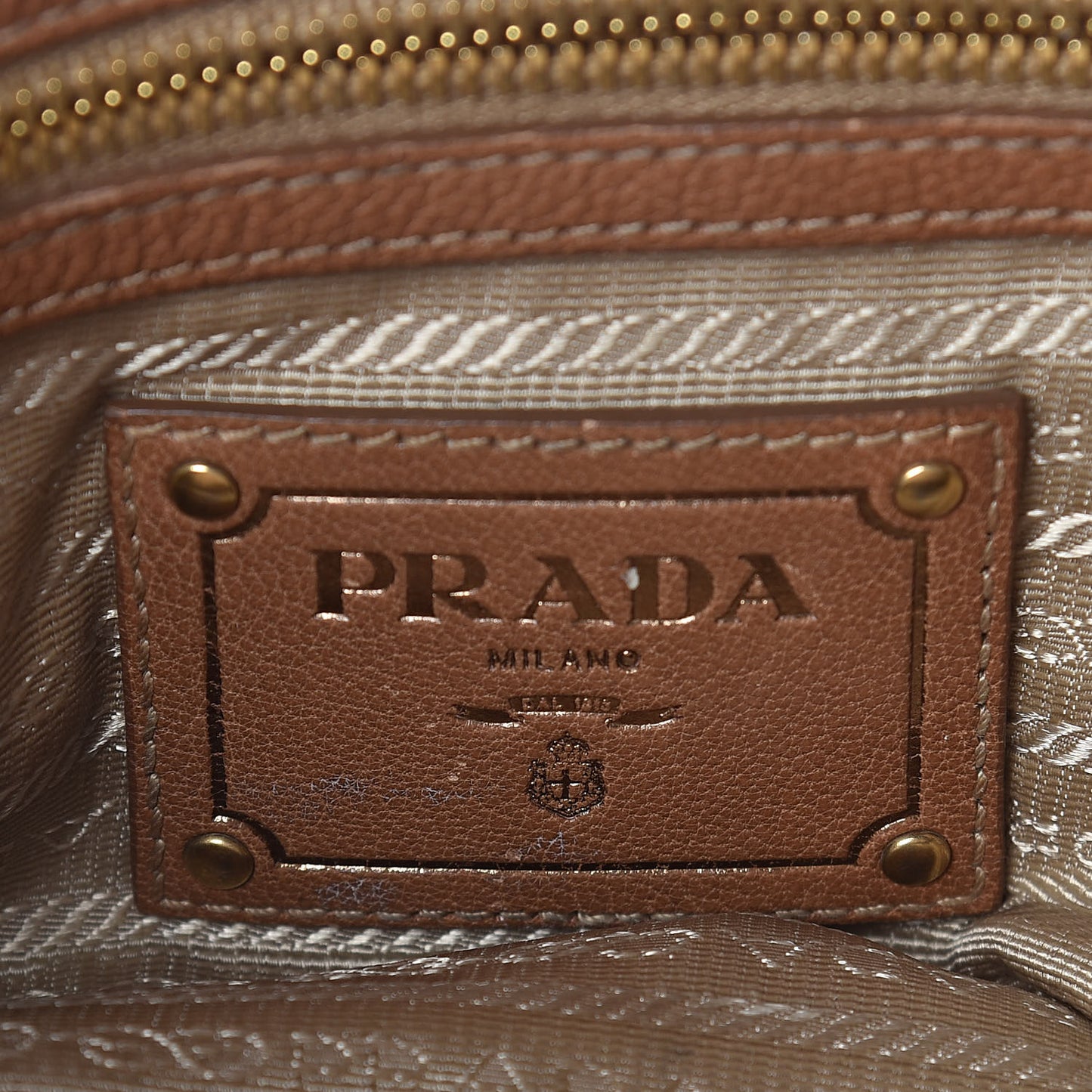 Jacquard Logo Handbag Corda Brandy