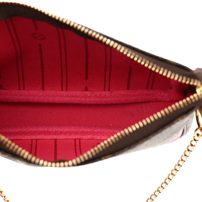 Louis Vuitton Monogram My LV Heritage Mini Pochette Accessories Fuchsia Black 5 of 8