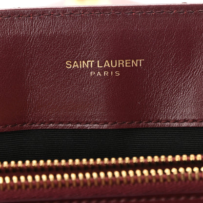 Saint Laurent Calfskin Y Quilted Monogram Medium Loulou Chain Satchel Palissandre 6 of 11