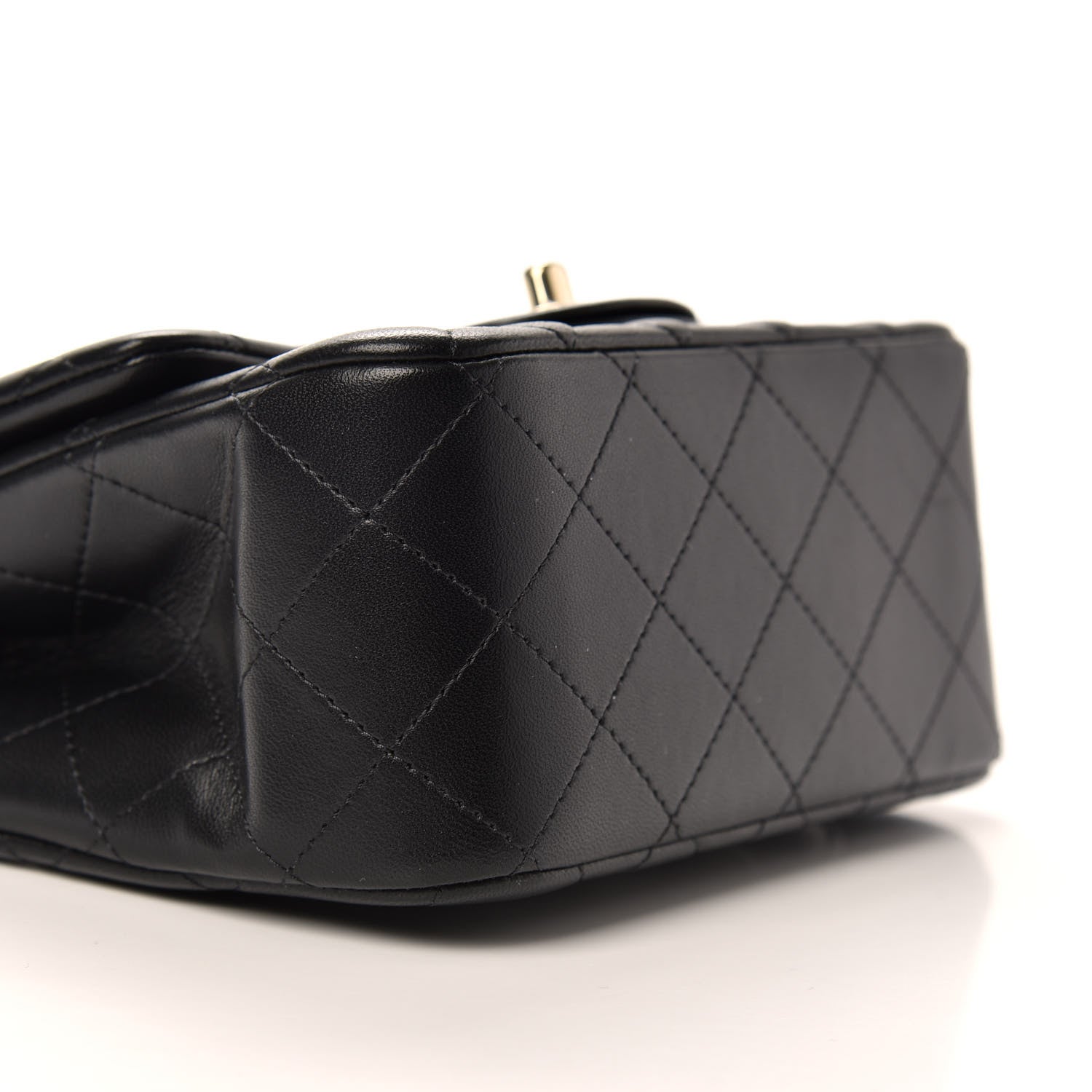 Chanel Lambskin Quilted Mini Square Flap Black 7 of 10