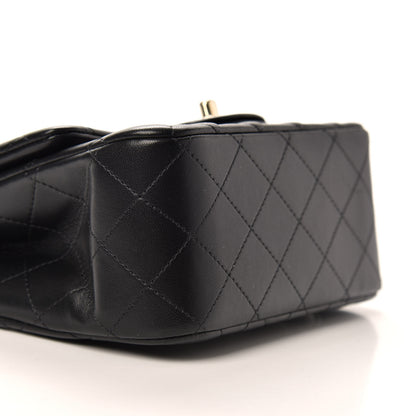 Chanel Lambskin Quilted Mini Square Flap Black 7 of 10