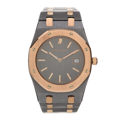Audemars Piguet Tantalum 18K Rose Gold 33mm Royal Oak Quartz Watch Grey 56175TR.OO.0789TR.01 1 of 4