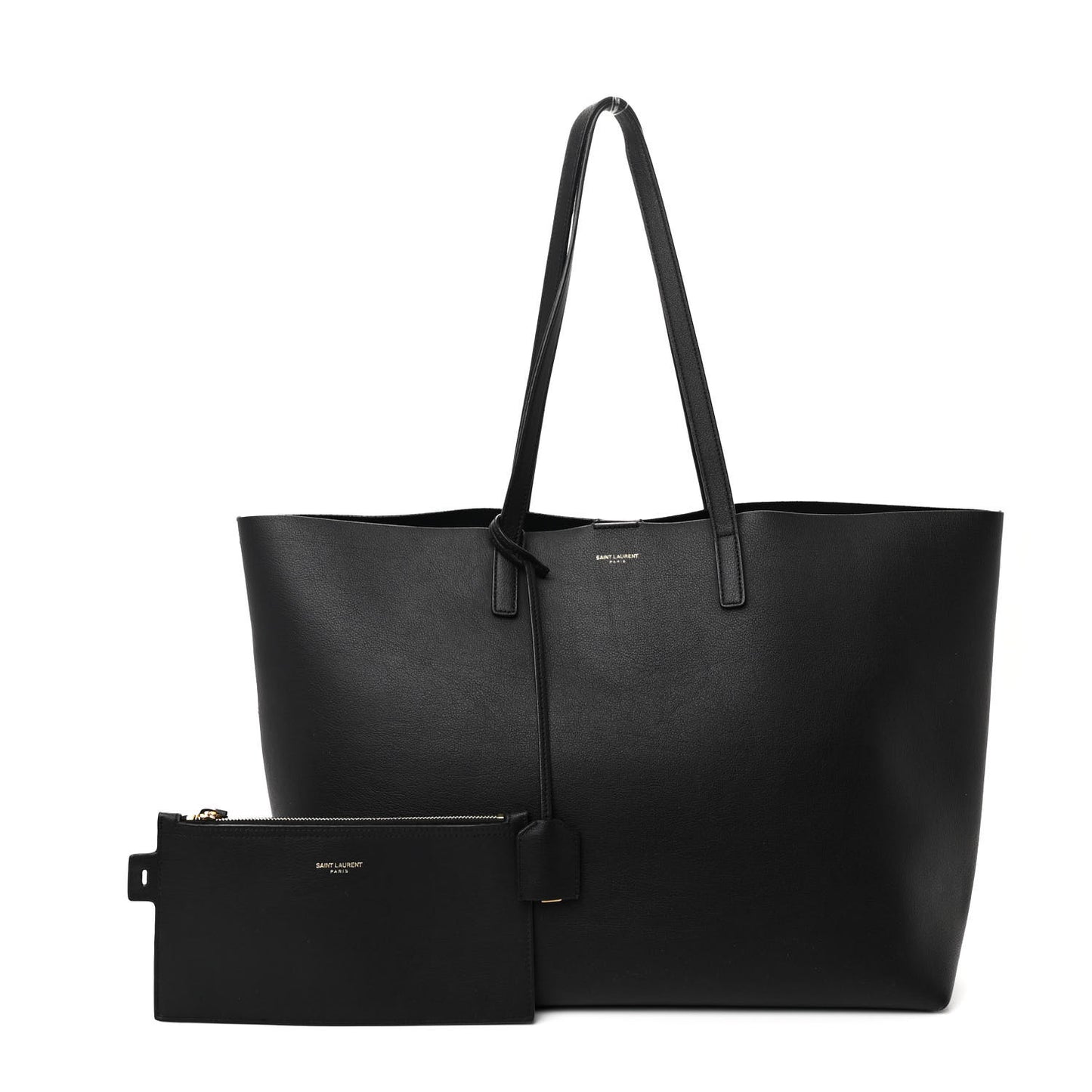 Calfskin Large Shopping Tote Tote Black