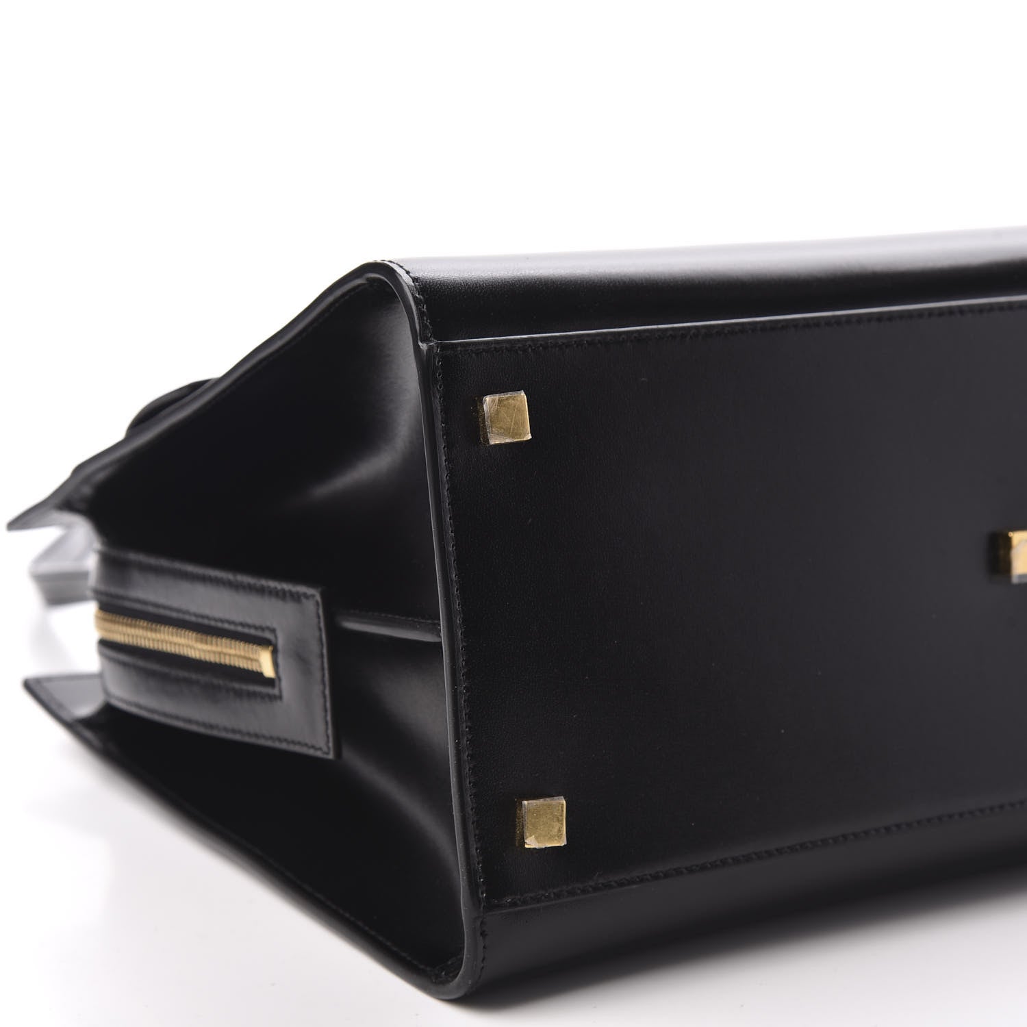 Saint Laurent Shiny Calfskin Medium Uptown Tote Black 4 of 8