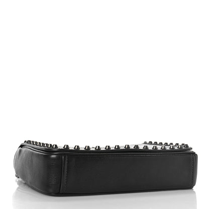 Prada Glace Calfskin Studded Crossbody Black 4 of 8