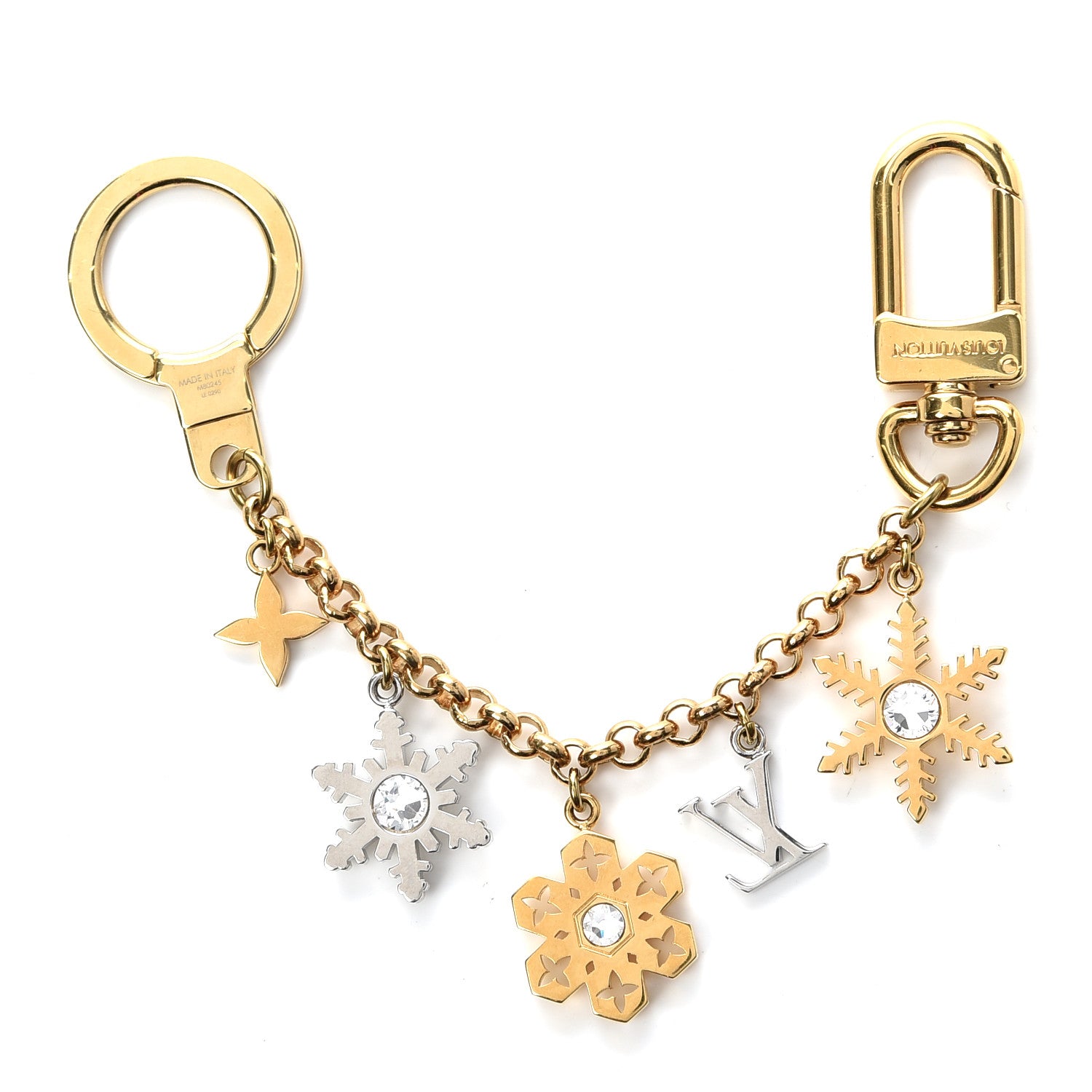 Louis Vuitton LV Snowflakes Chain Bag Charm 3 of 7