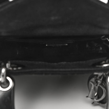 Christian Dior Canvas Studded Cannage Mini Lady Dior Black 4 of 18