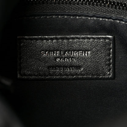 Saint Laurent Lambskin Quilted Monogram Monochrome Small Loulou Puffer Chain Satchel Black 6 of 11