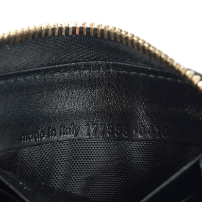 Saint Laurent Textured Patent Monogram Belle De Jour Zip Around Wallet Black 9 of 9