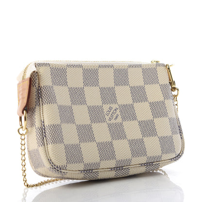 Louis Vuitton Damier Azur Mini Pochette Accessories 3 of 9