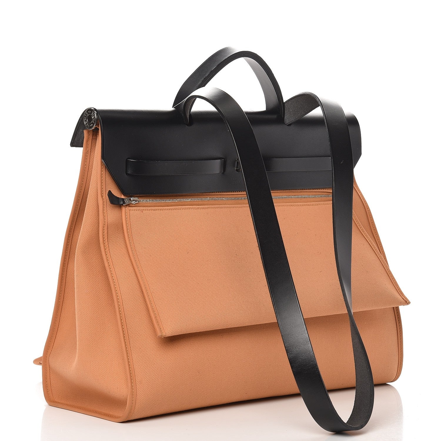 Hermes Toile Vache Hunter Herbag Zip 39 MM Sable Black 4 of 14