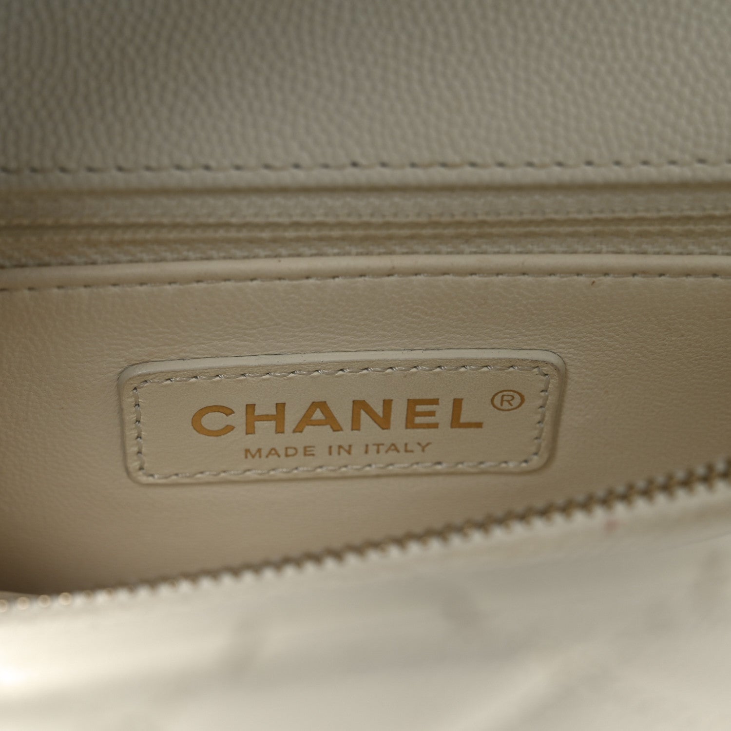 Chanel Caviar Quilted Small Coco Handle Flap White 6 of 10