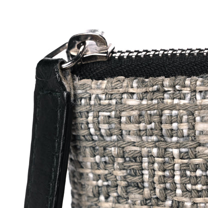 Chanel Canvas Medium Deauville Cosmetic Pouch Grey 8 of 11