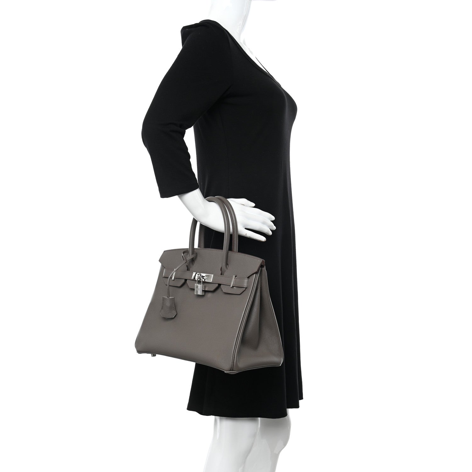 Hermes Epsom BIRKIN 30 Etain 2 of 12