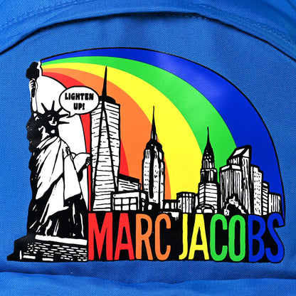 Marc Jacobs Nylon Statue of Liberty Print Backpack Cobalt Blue 6 of 10