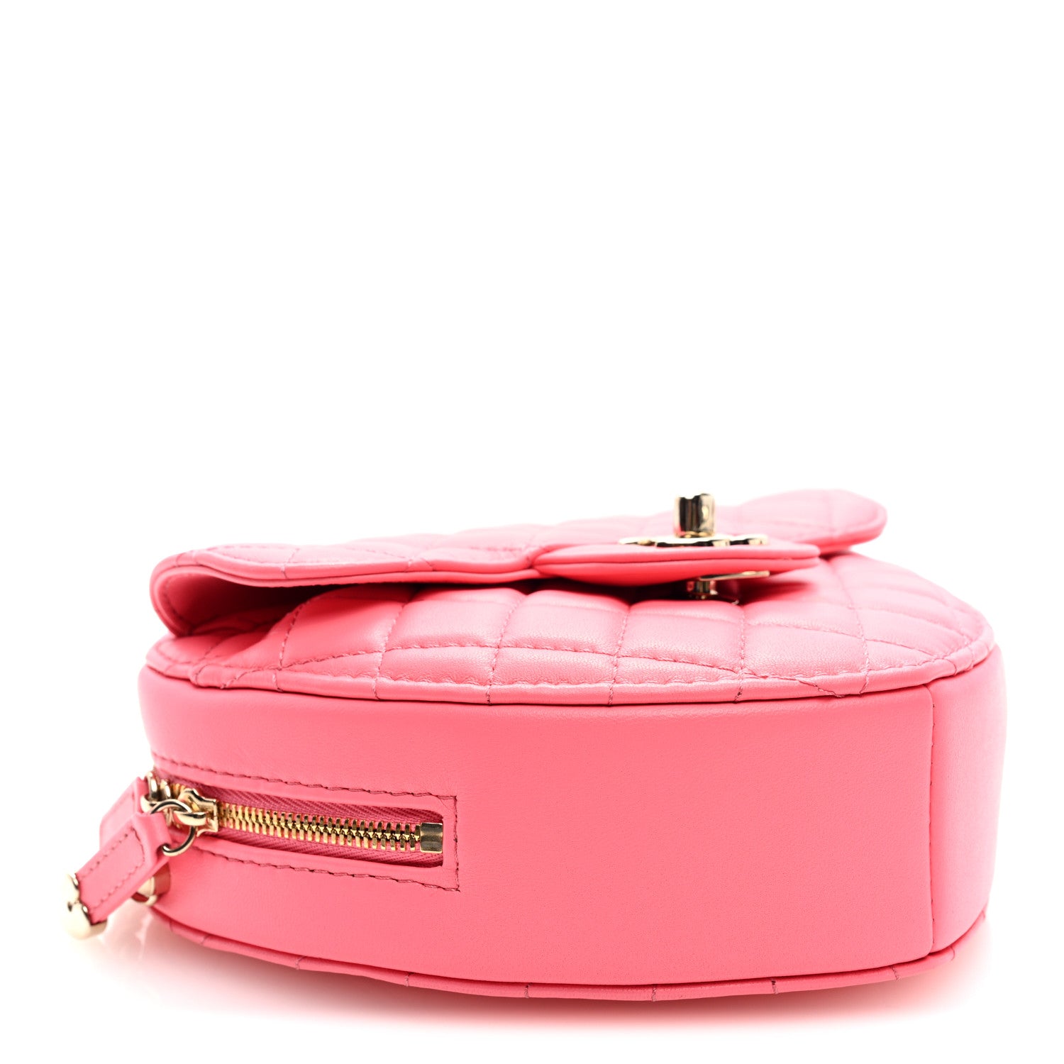 Chanel Lambskin Quilted CC In Love Heart Bag Pink 4 of 9