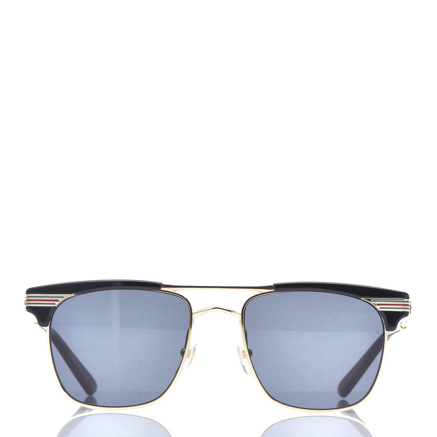 Gucci Acetate Square Frame Web Sunglasses GG0287S Black 2 of 7