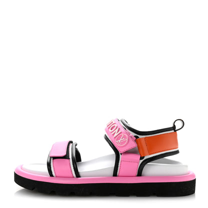 Louis Vuitton Calfskin Pool Pillow Flat Comfort Sandals 38 Rose Pop Pink 1 of 9