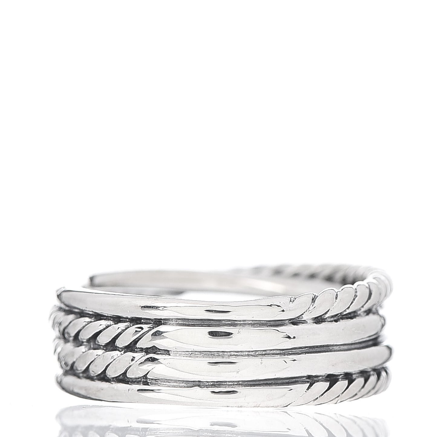 Sterling Silver Diamond X Crossover Ring 49 4.75