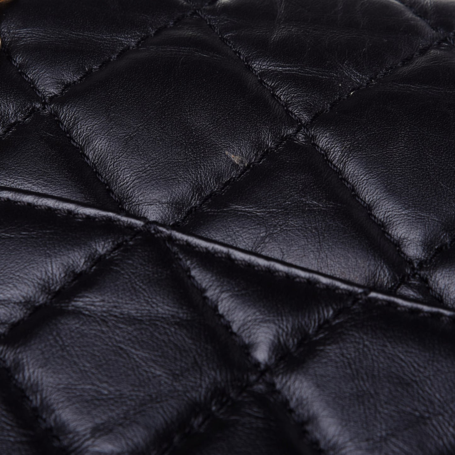Aged Calfskin Quilted 2.55 Reissue 227 Flap Black