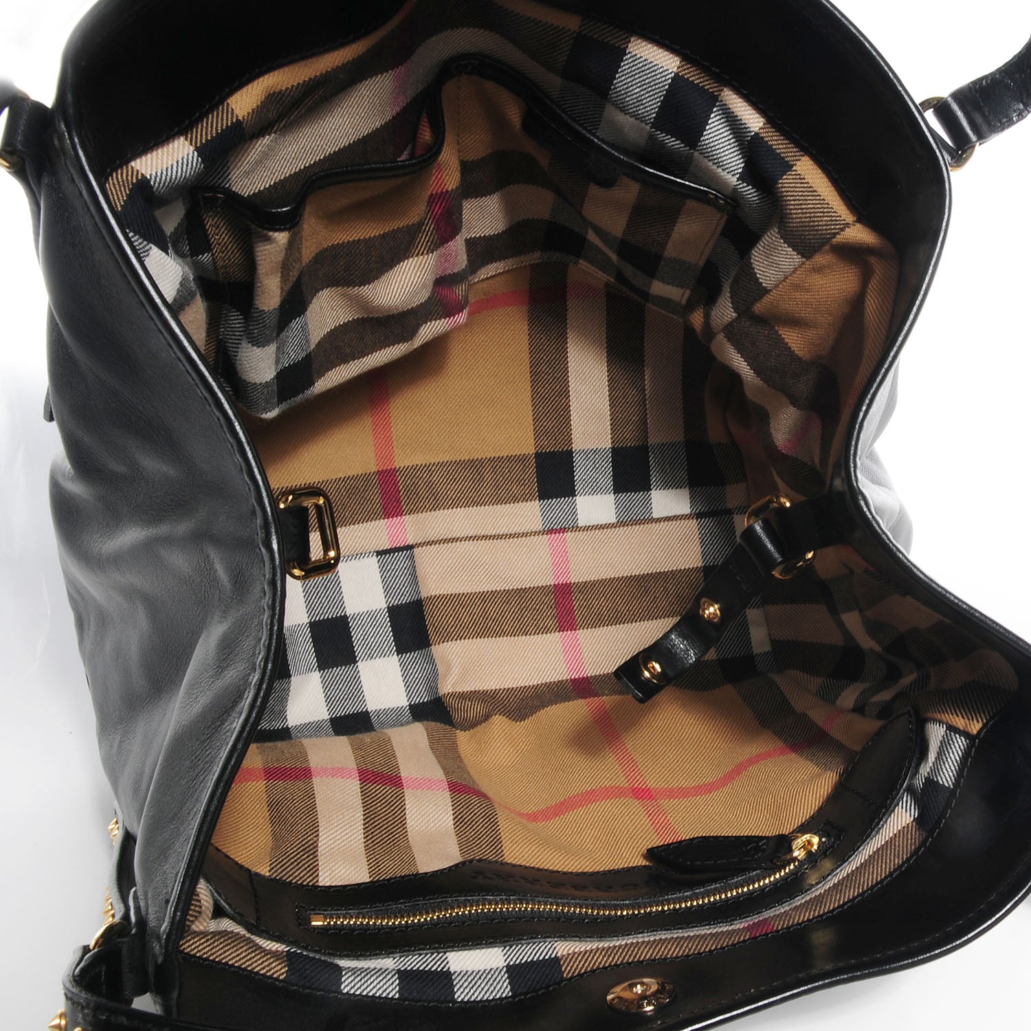 Burberry Lambskin Bridle Studs Small Canterbury Tote Black 5 of 10