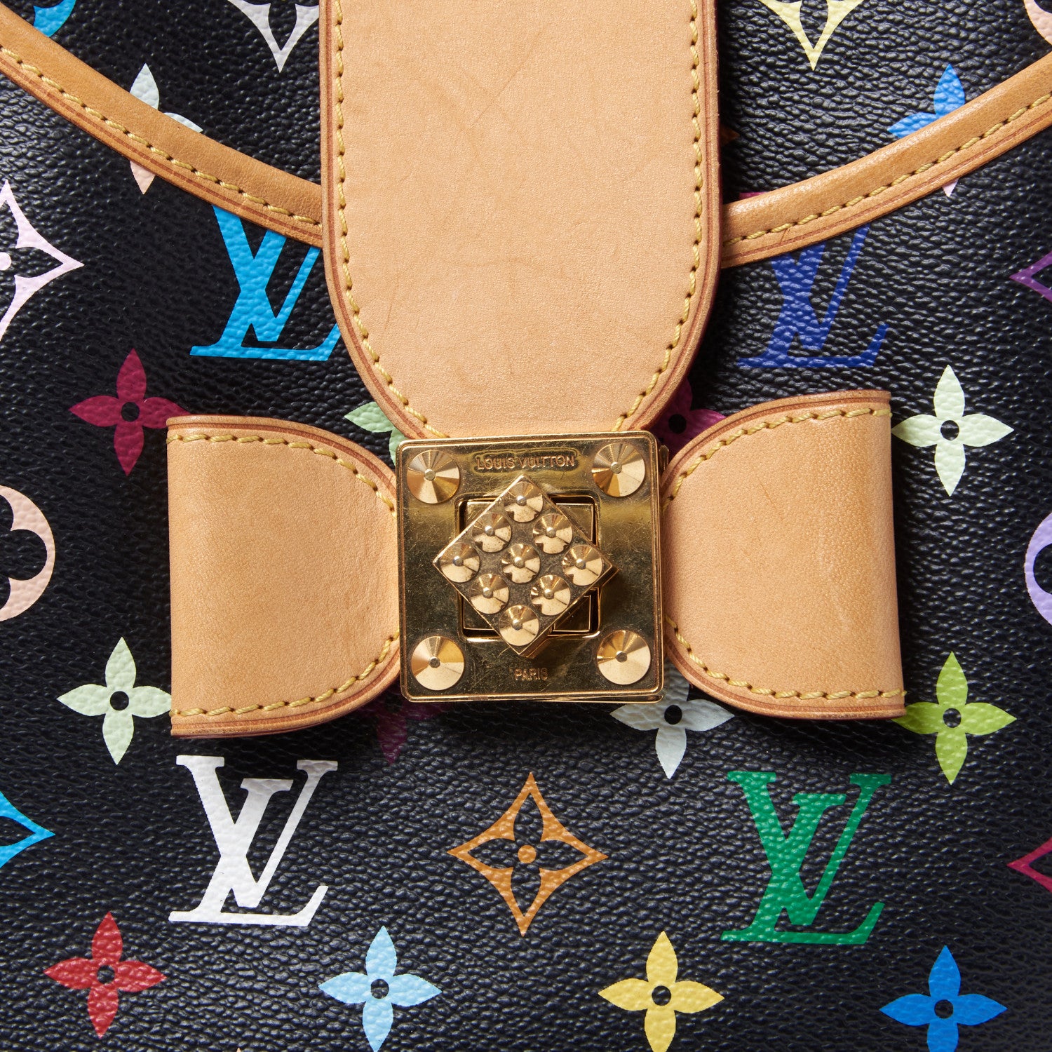 Louis Vuitton Monogram Multicolor Annie GM Black 6 of 9