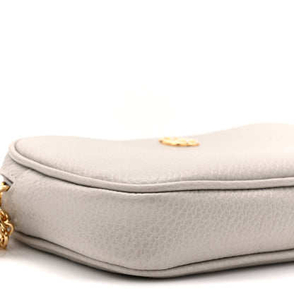 Gucci Dollar Calfskin Super Mini GG Marmont Chain Shoulder Bag Deep Grey 9 of 11