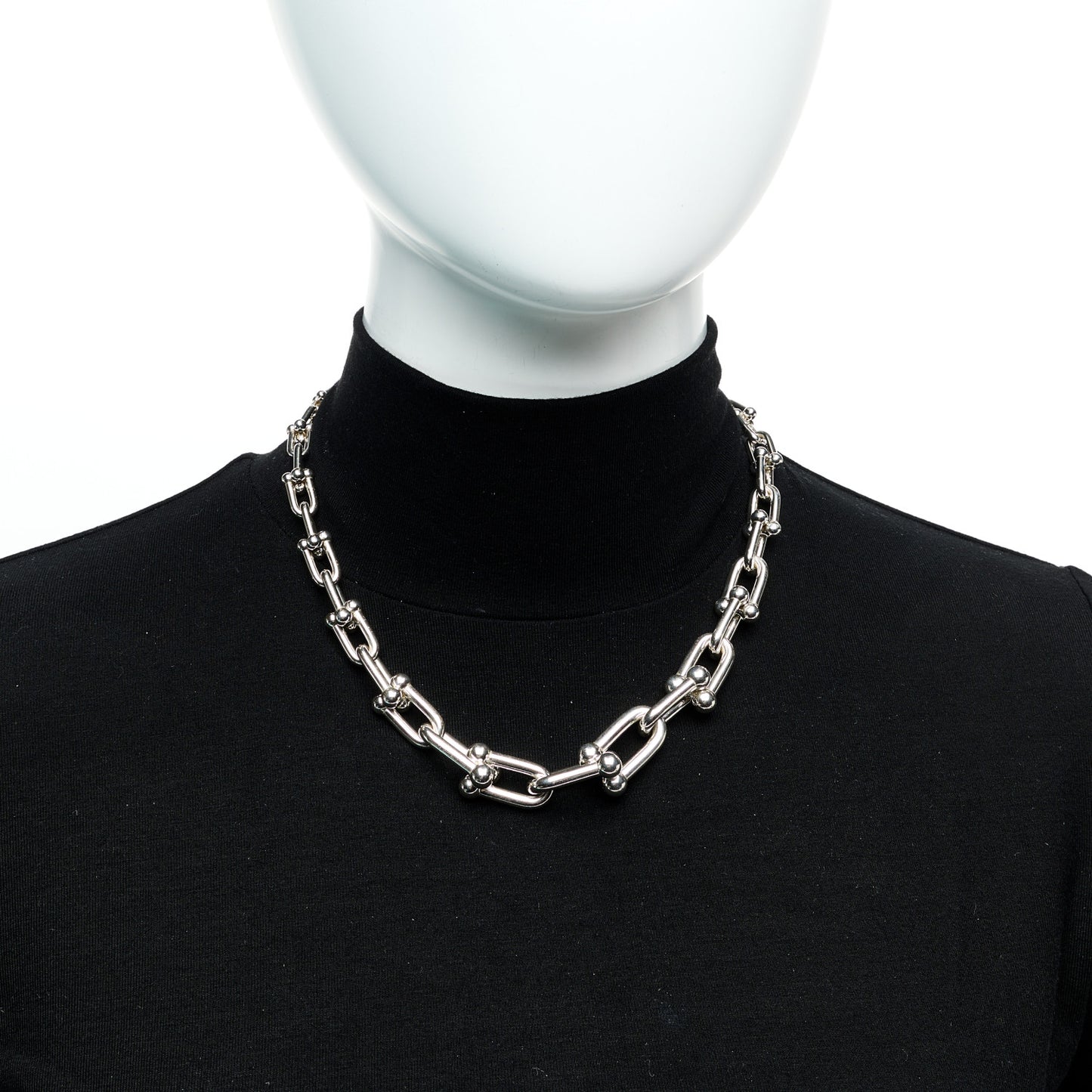 Sterling Silver HardWear Graduated Link Necklace
