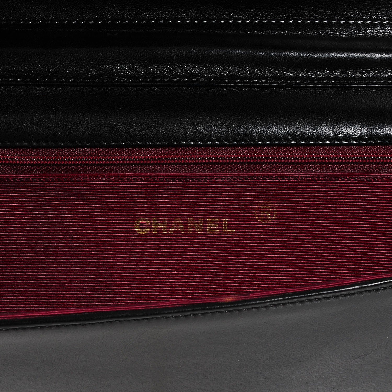 Chanel Lambskin Ribbon Stitched Flap Black 6 of 8