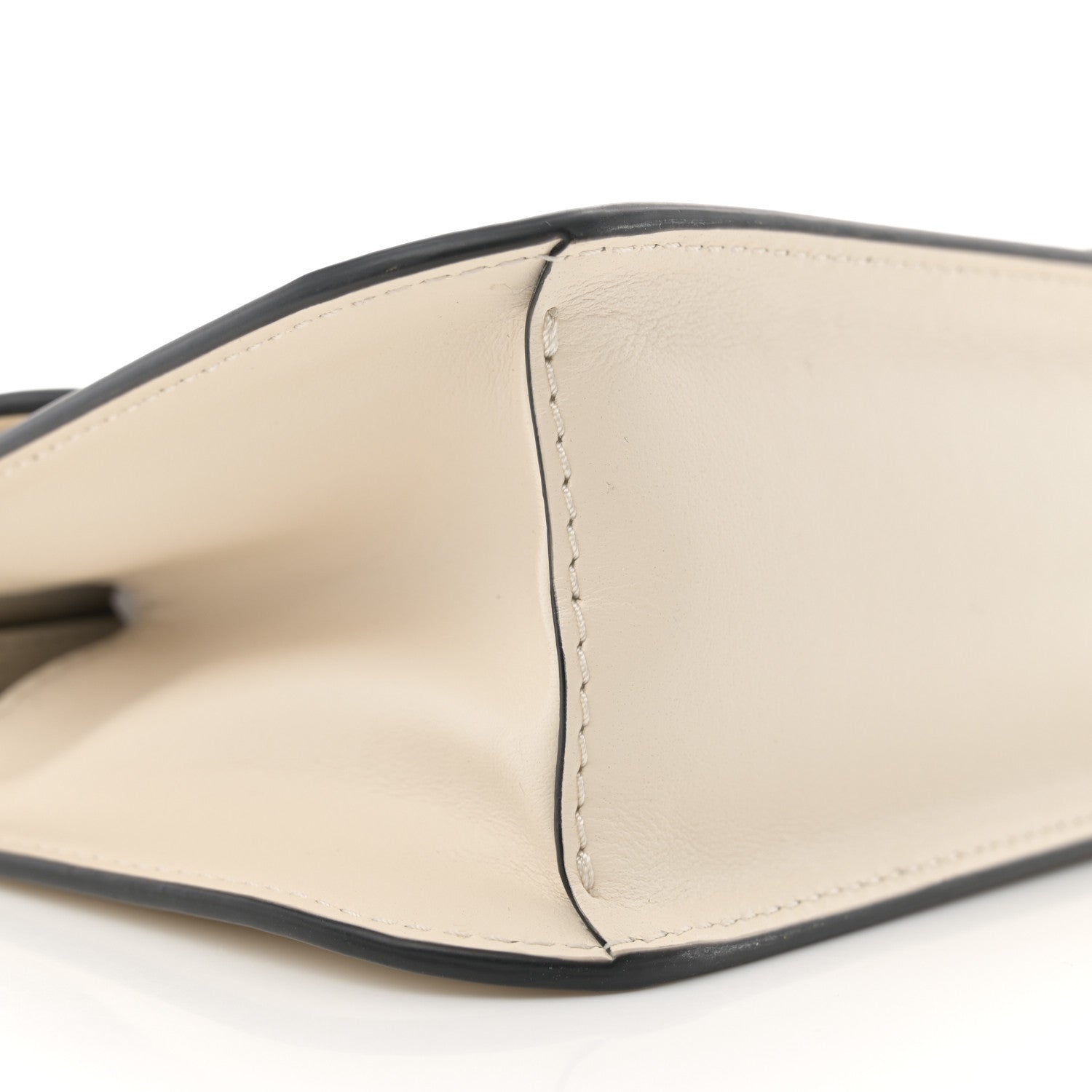 Valentino Garavani Calfskin Vlogo Loco Shoulder Bag Light Ivory 9 of 10