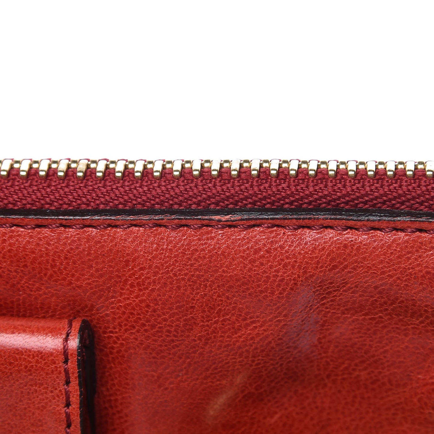 Lambskin Large Heloise Satchel Vermillion Red
