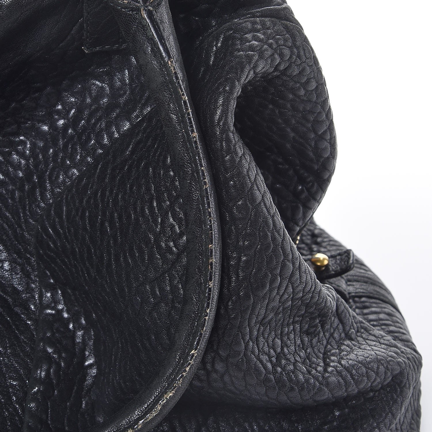 Saint Laurent Pebbled Lambskin Medium Easy Sac Black 12 of 23