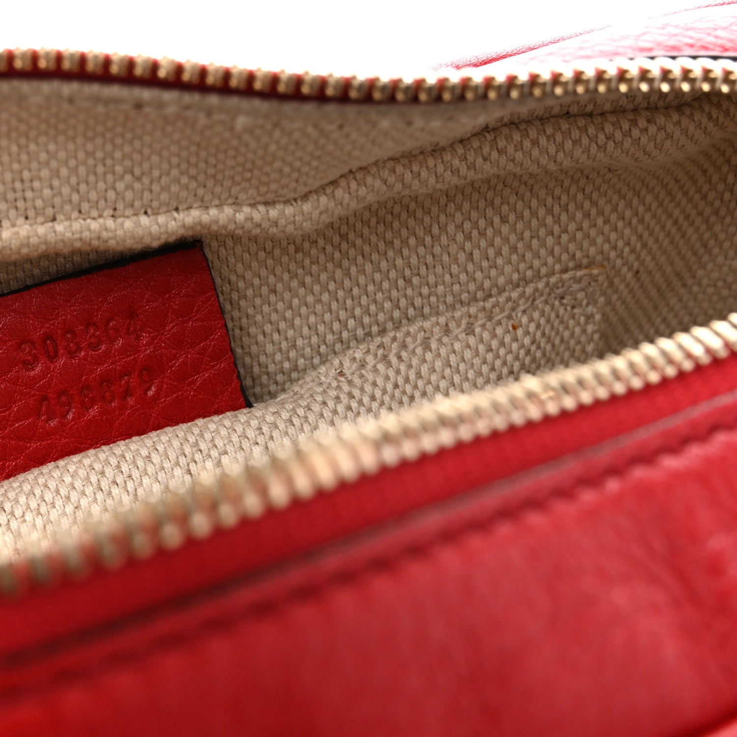 Gucci Pebbled Calfskin Small Soho Disco Bag Vibrant Red 7 of 12