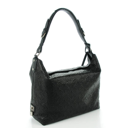 Louis Vuitton Monogram Lambskin Antheia Hobo PM Black 3 of 7