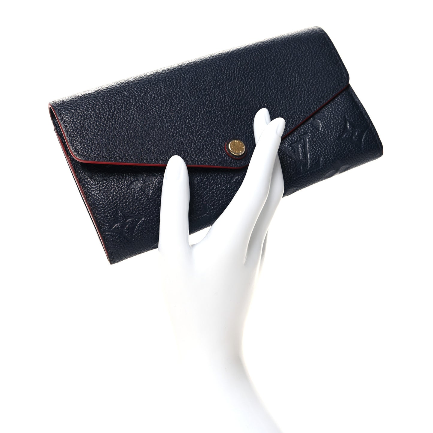 Empreinte Sarah Wallet NM Marine Rouge