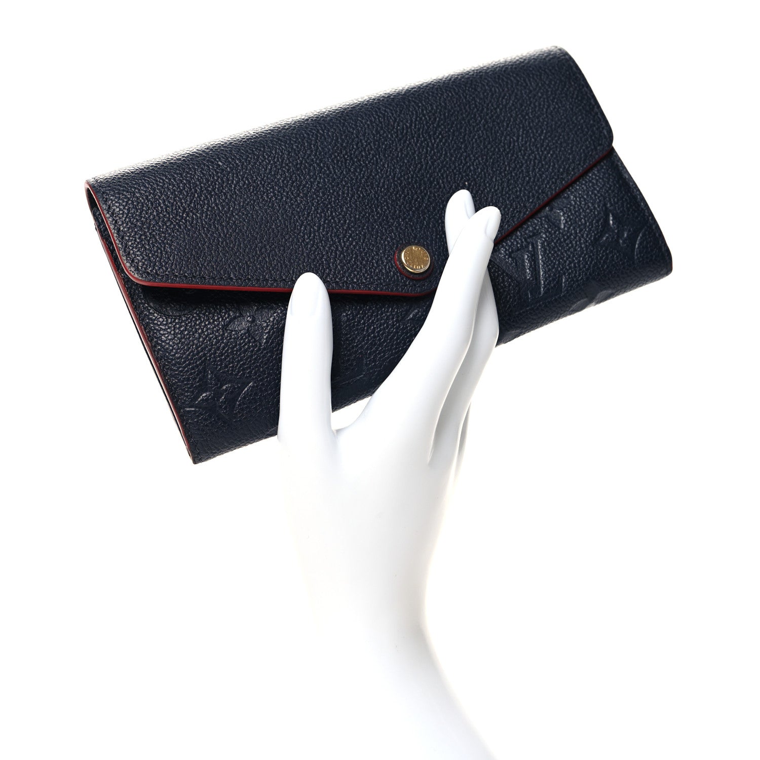 Louis Vuitton Empreinte Sarah Wallet NM Marine Rouge 2 of 8