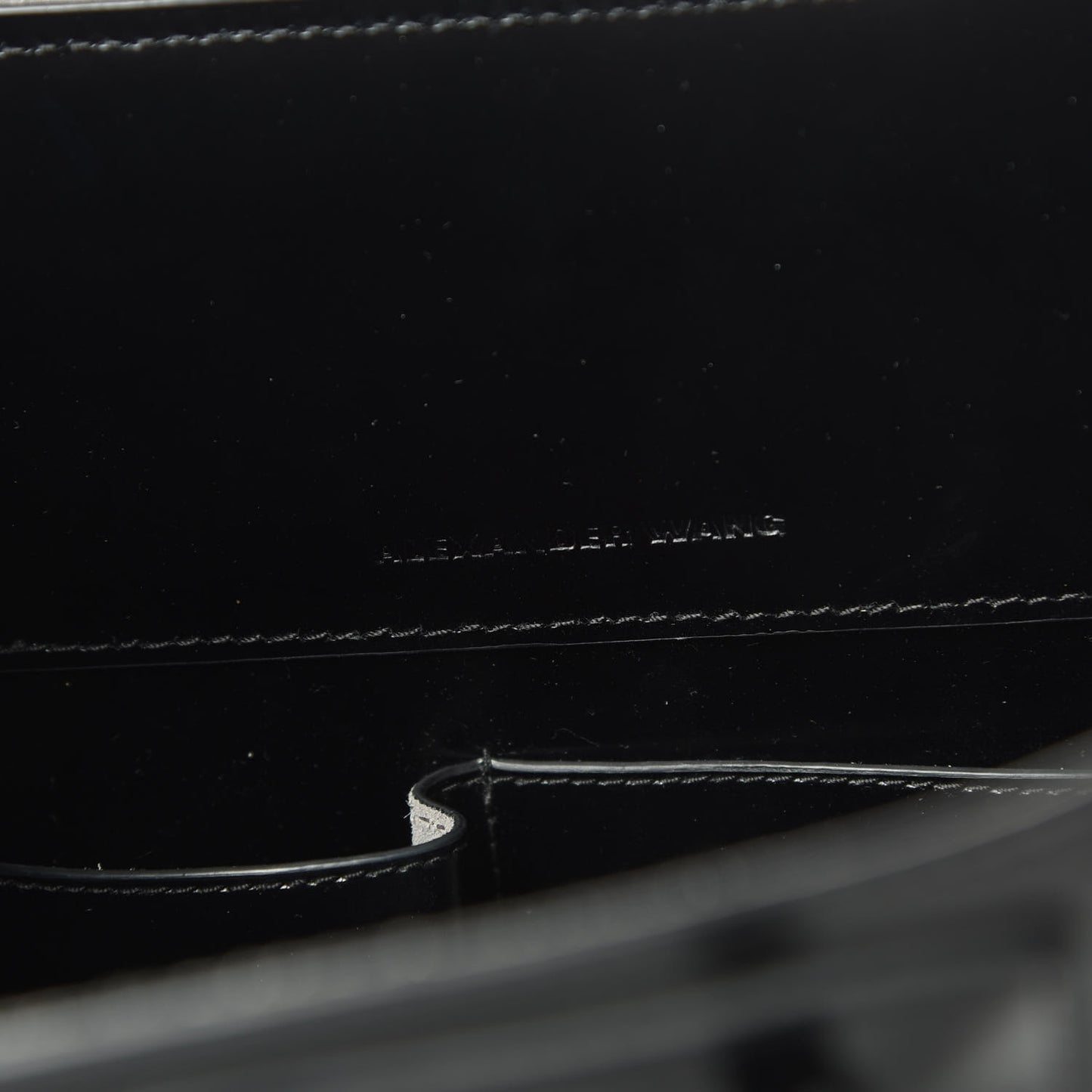 Calfskin Crocodile Embossed Prisma Skeletal Tote Black Silver Hardware