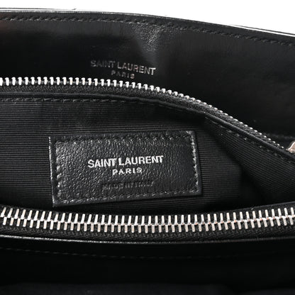 Saint Laurent Calfskin Y Quilted Monogram Medium Loulou Chain Satchel Black 6 of 9